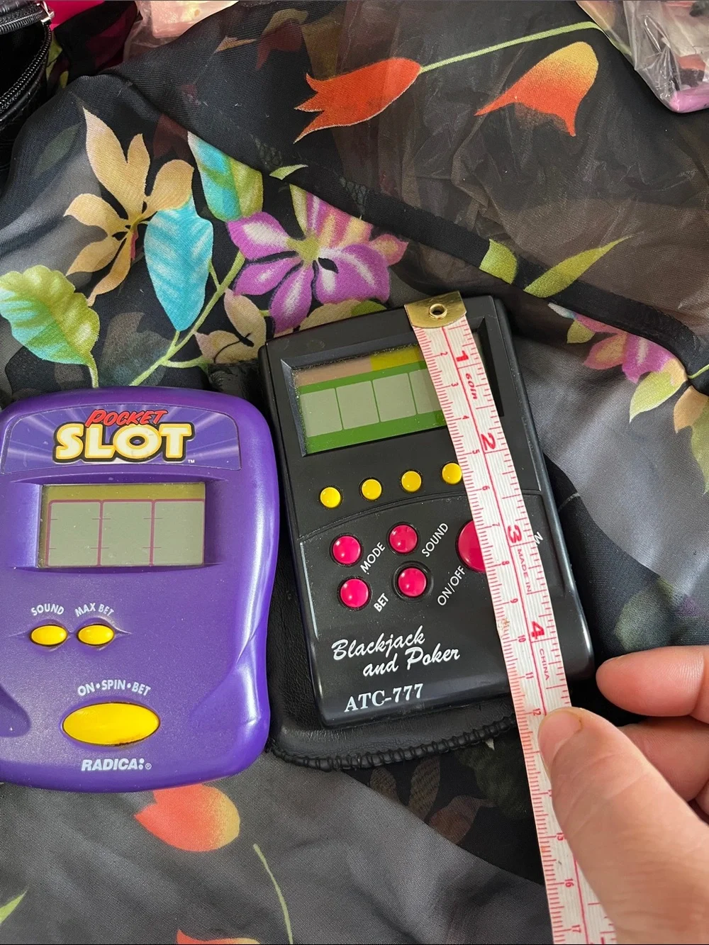Purple Pocket Slot Electronic Handheld Game by